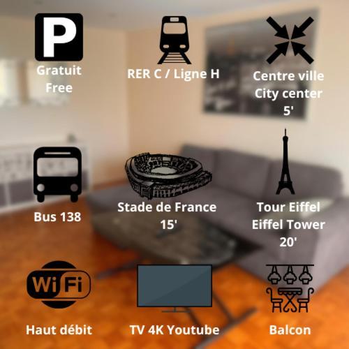 Saint-Gratien Open 24 7 Apartment Parking 15' Paris 3' Athletica מראה חיצוני תמונה